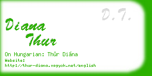 diana thur business card